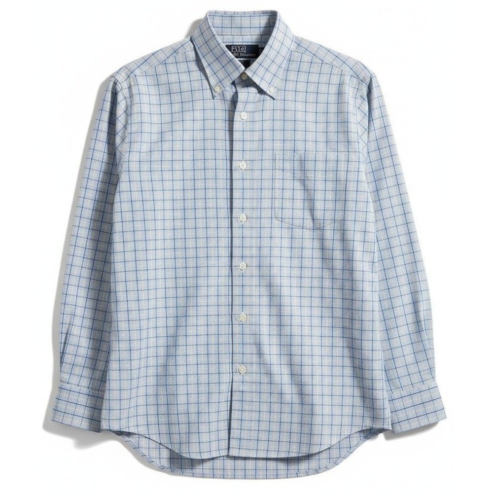 Polo Ralph Lauren Philip Men 16 32/33 Blue Yellow Plaid Cotton Button Down Shirt